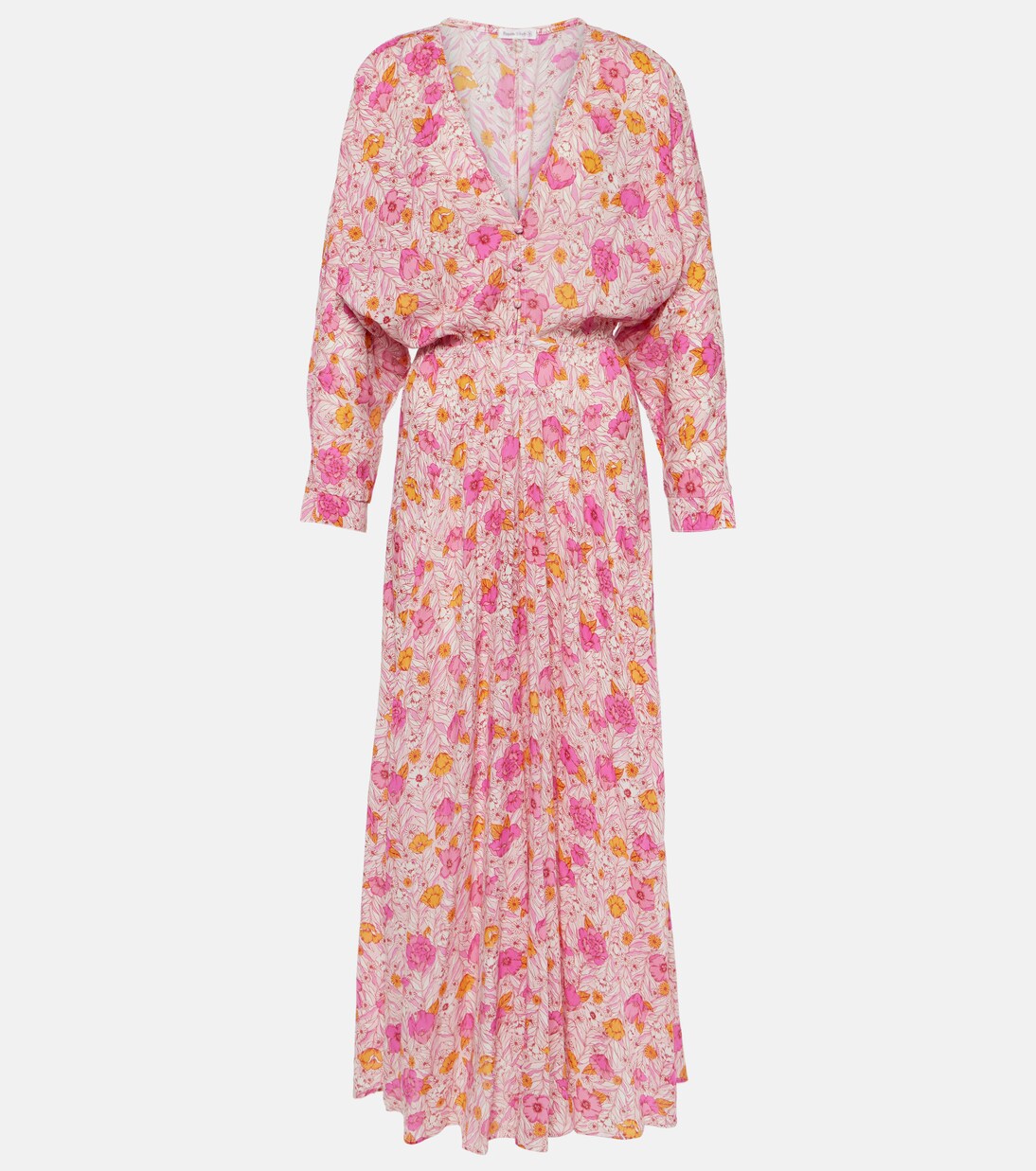 Robe longue Ilona à fleurs | Poupette St Barth