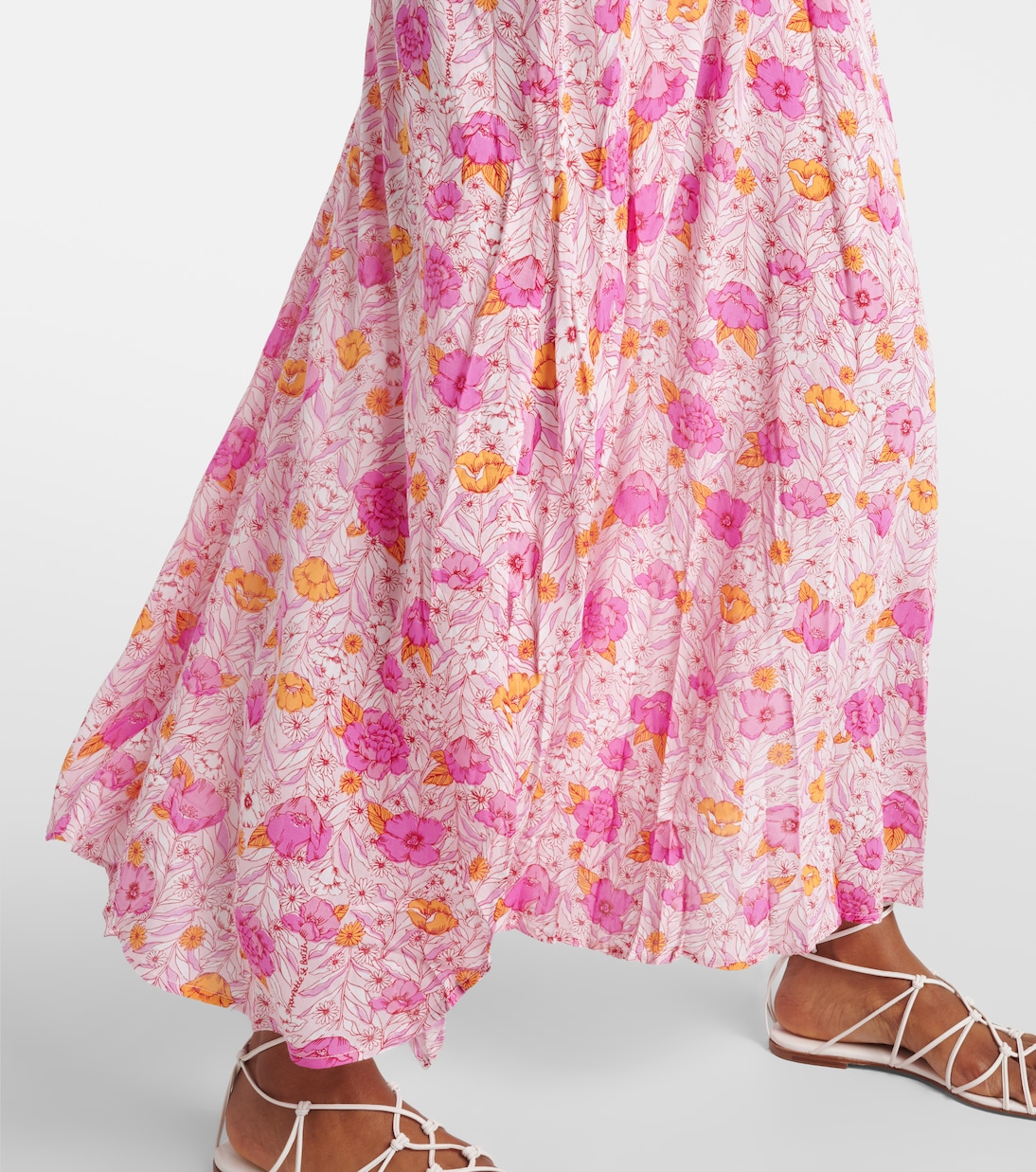 Robe longue Ilona à fleurs | Poupette St Barth