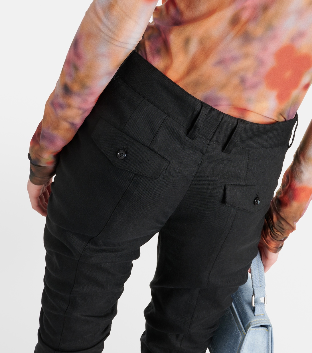 Mid-Rise-Schlaghose aus einem Leinengemisch | Acne Studios