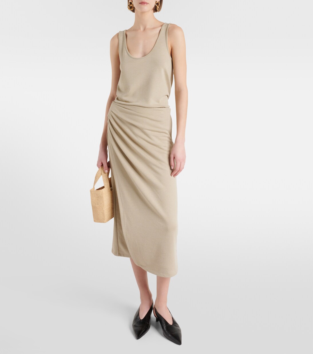 Jersey wrap skirt | Vince