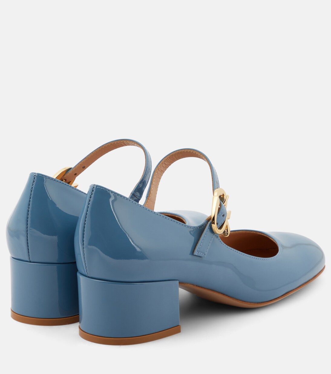 Escarpins Mary Ribbon en cuir verni | Gianvito Rossi