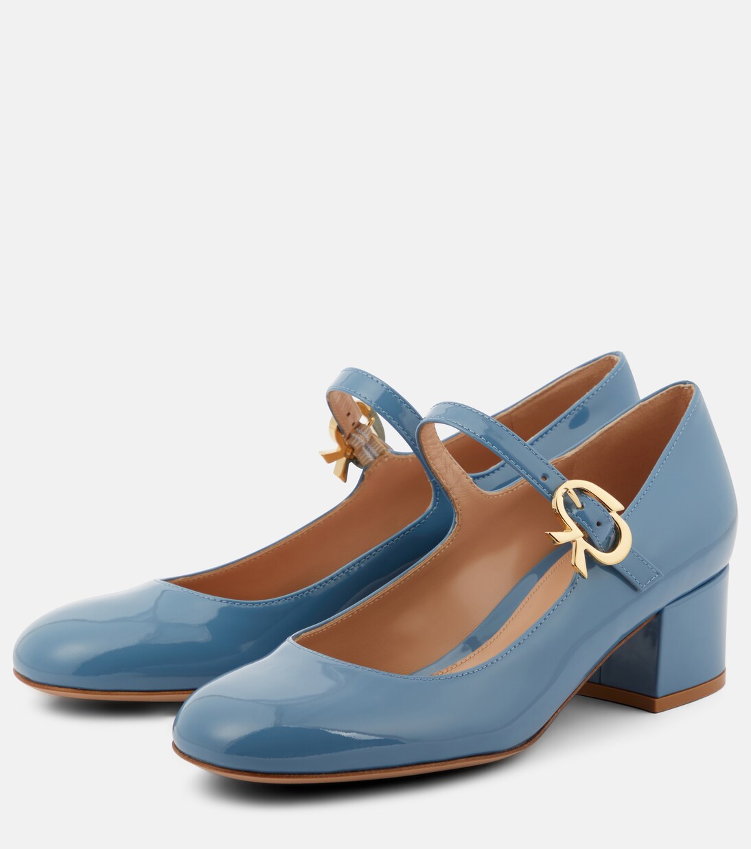 Escarpins Mary Ribbon en cuir verni | Gianvito Rossi