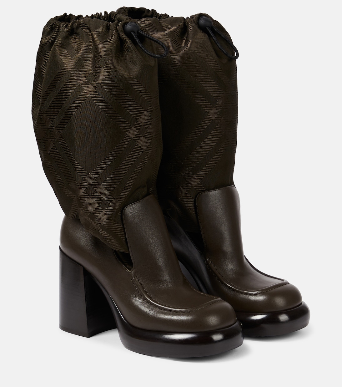 Botas altas con Burberry Check | Burberry