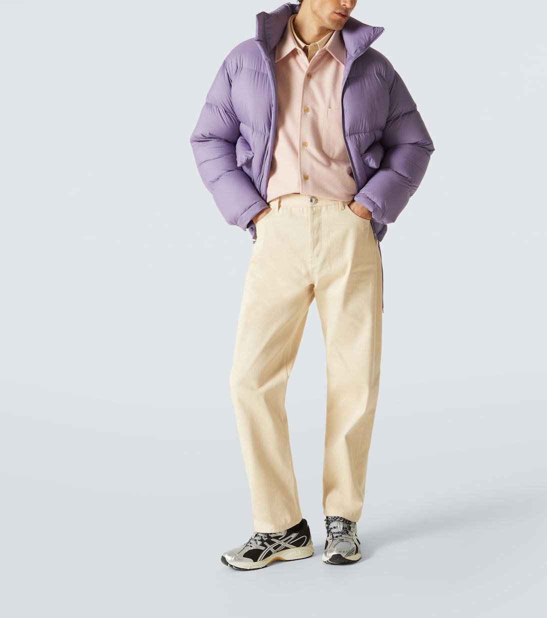 Wool flannel overshirt | Auralee