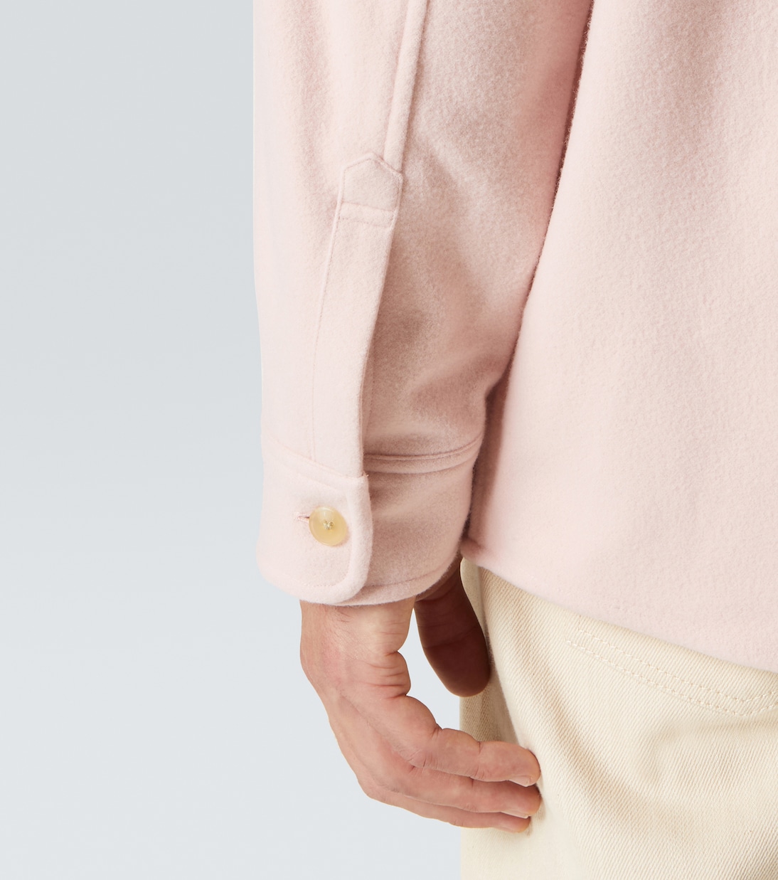 Wool flannel overshirt | Auralee