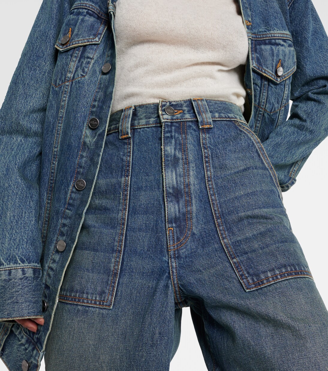 High-Rise Straight Jeans Hewitt | Khaite