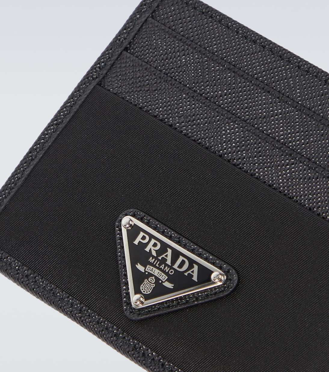 Kartenetui aus Re-Nylon und Saffiano-Leder | Prada