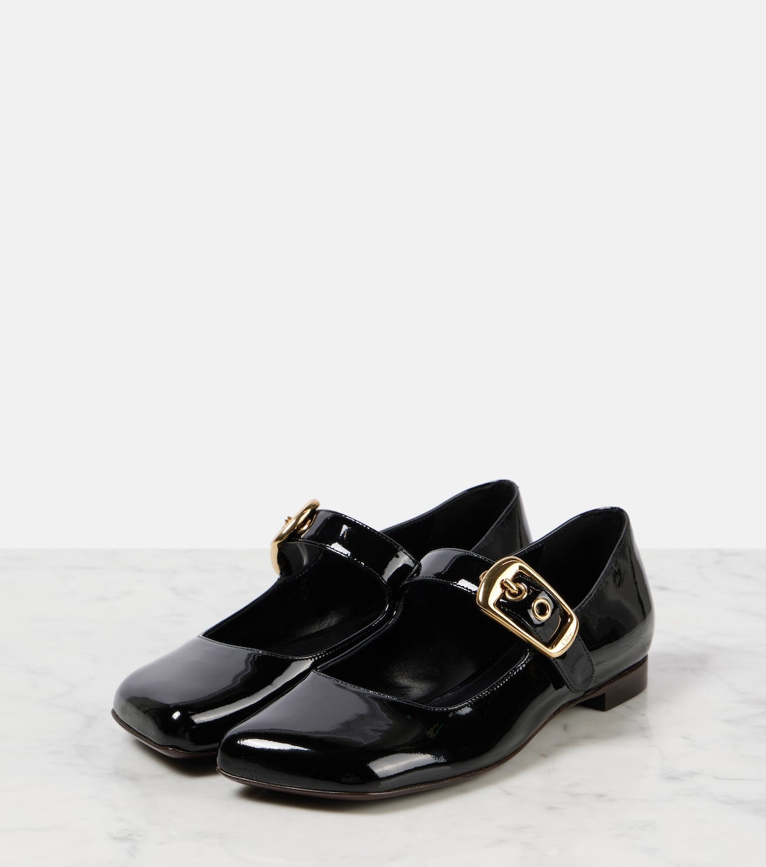 Mary-Jane-Ballerinas Polly aus Lackleder | Chloé