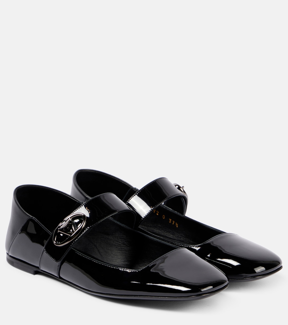 Mary-Jane-Ballerinas VLogo Locker aus Lackleder | Valentino Garavani