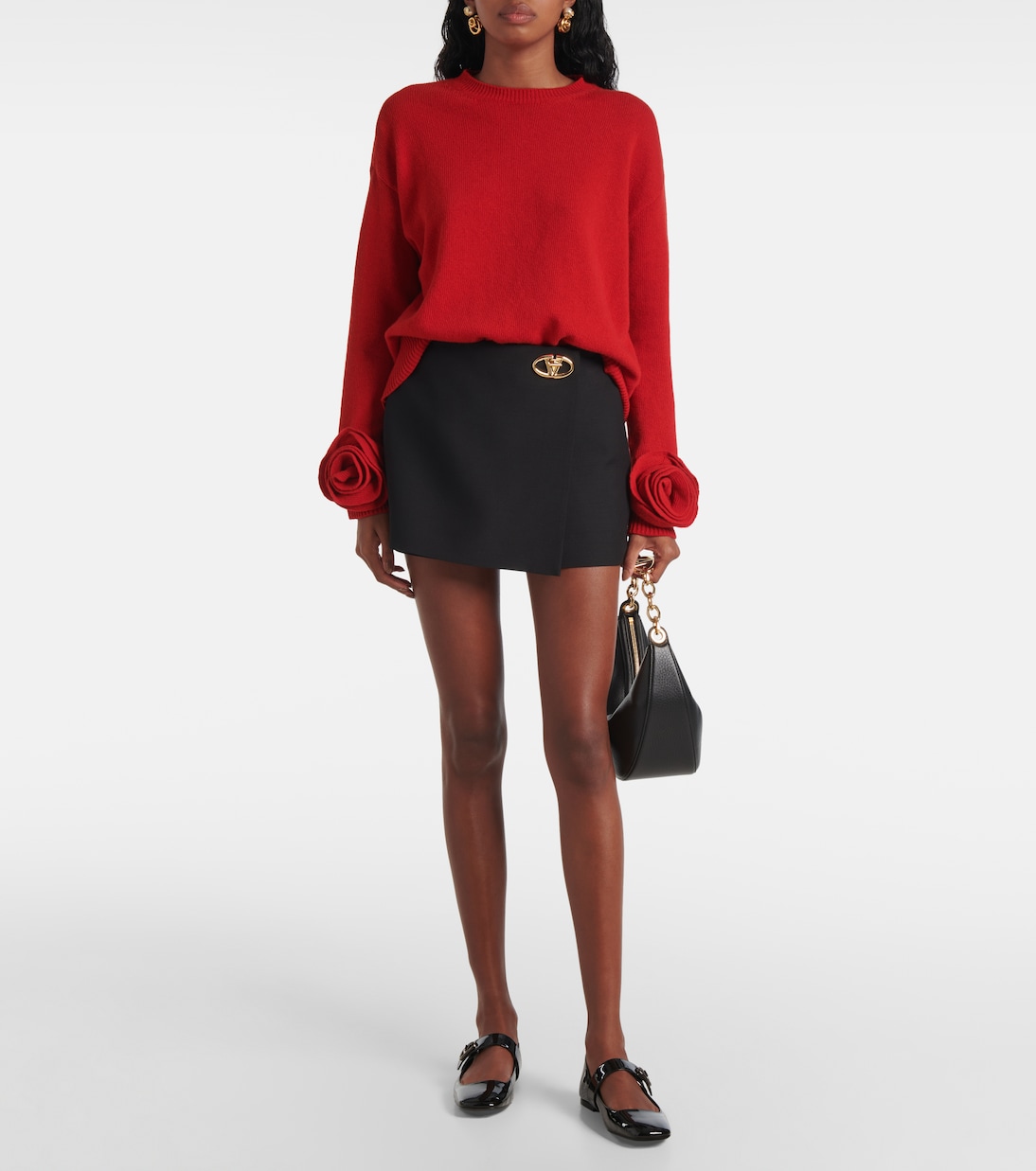 Mary-Jane-Ballerinas VLogo Locker aus Lackleder | Valentino Garavani