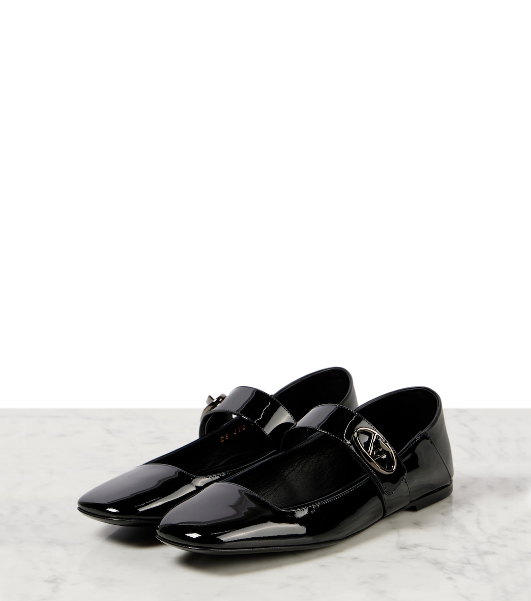 Mary-Jane-Ballerinas VLogo Locker aus Lackleder | Valentino Garavani