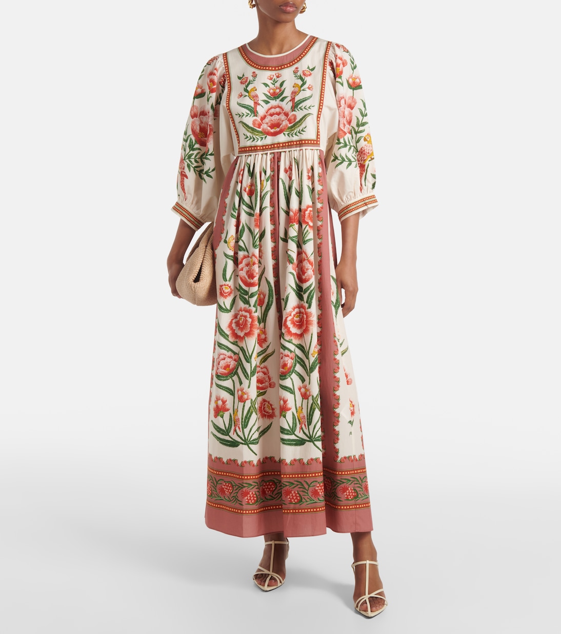 Robe longue Ainika à fleurs | Farm Rio