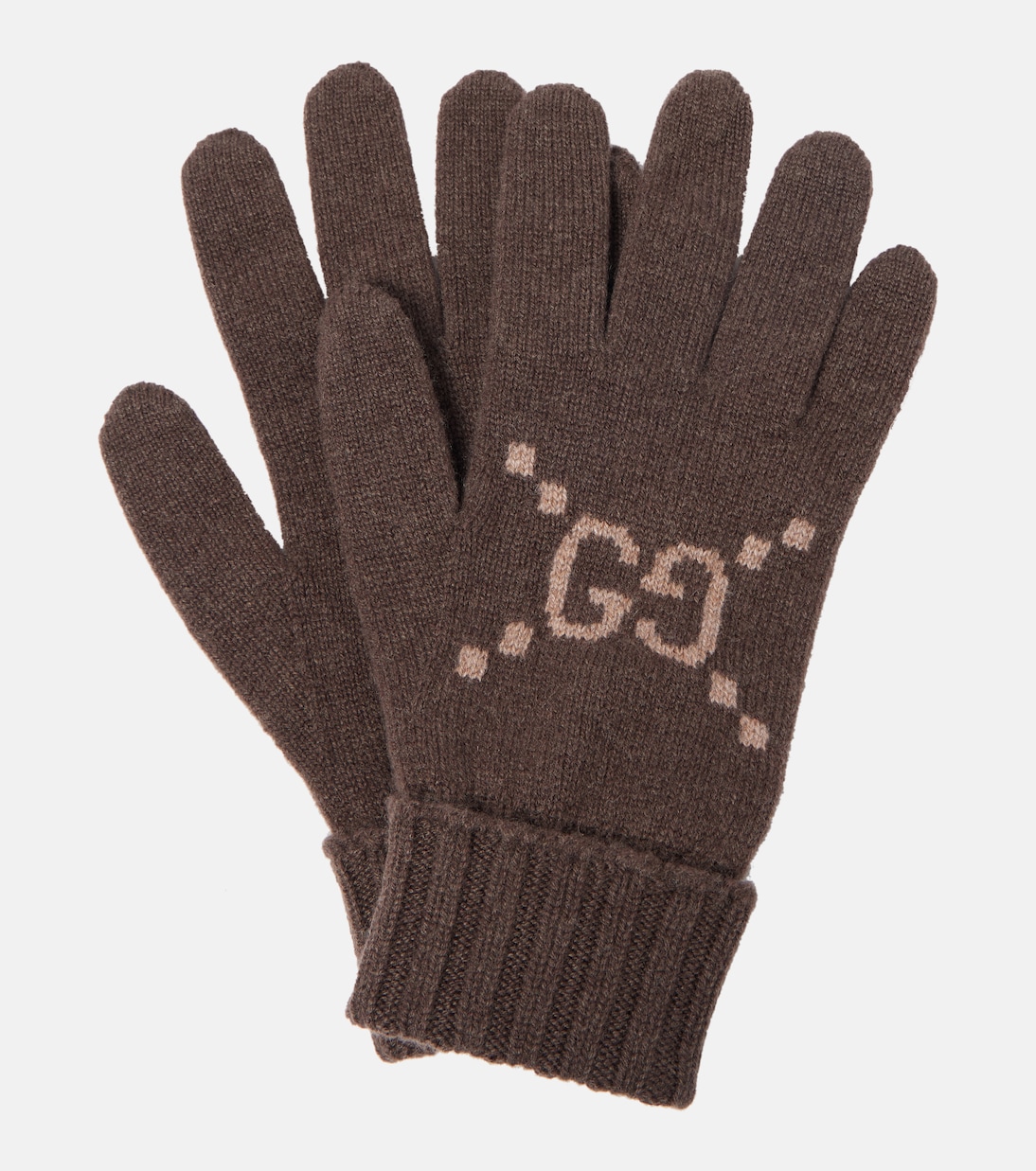 Gants GG en jacquard de cachemire | Gucci