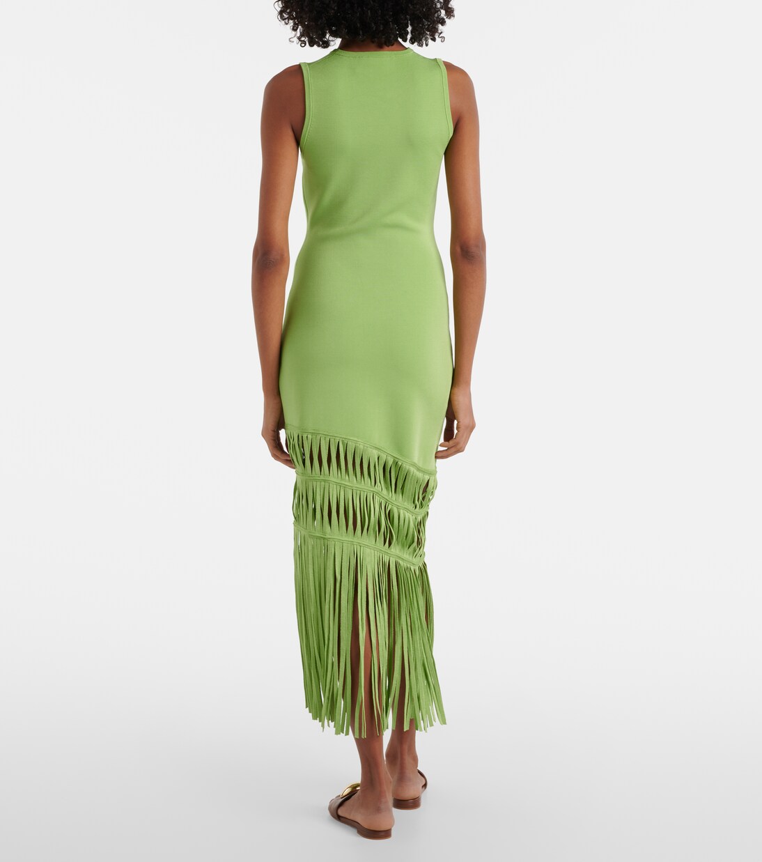 Robe longue Brookes à franges | Simkhai