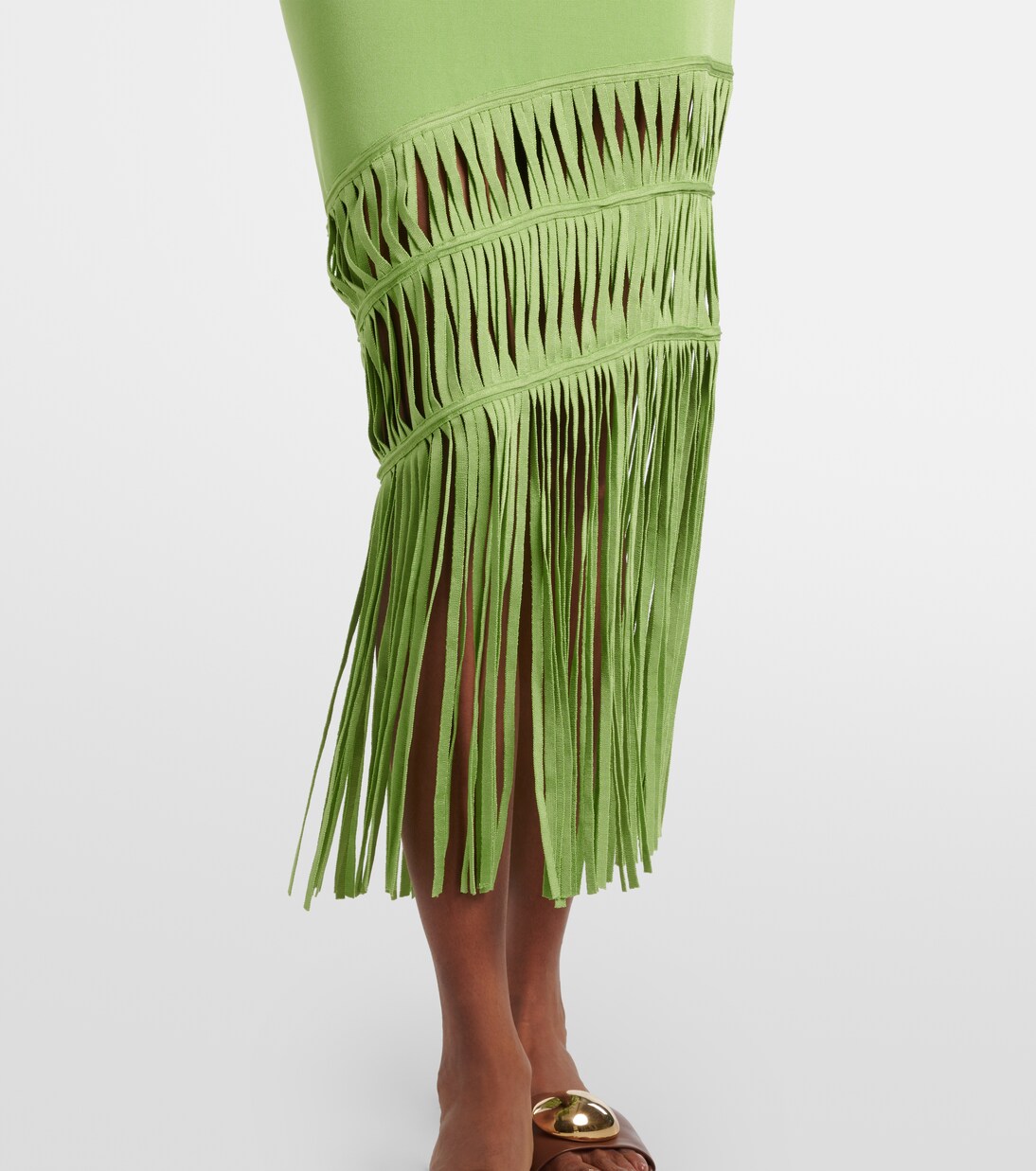 Robe longue Brookes à franges | Simkhai