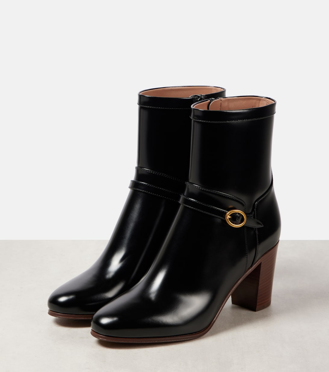 Pattie 75 leather ankle boots | Valentino Garavani
