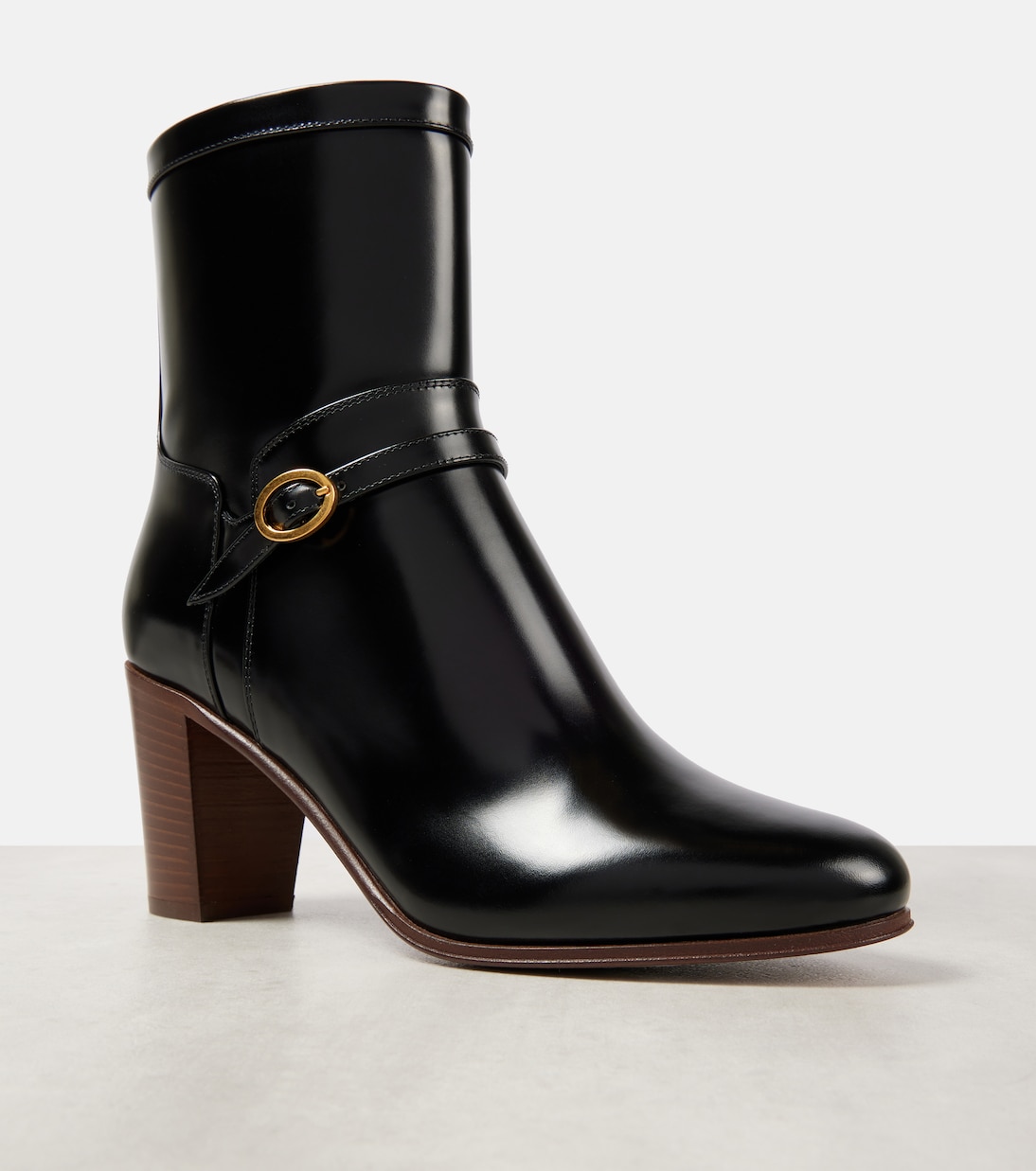 Pattie 75 leather ankle boots | Valentino Garavani