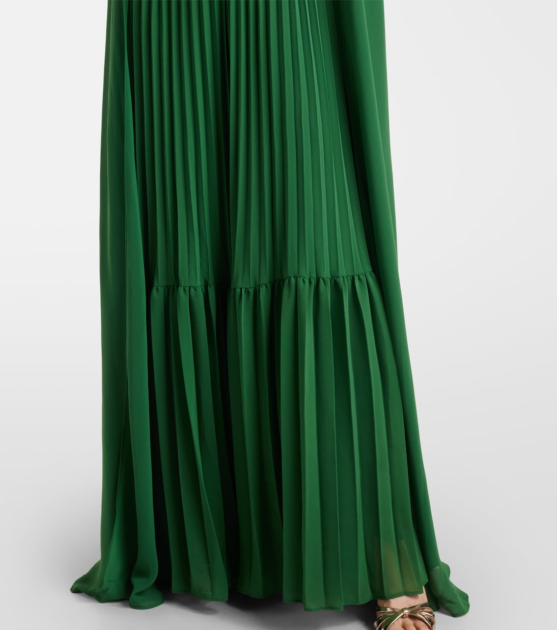 Caped chiffon gown | Self-Portrait