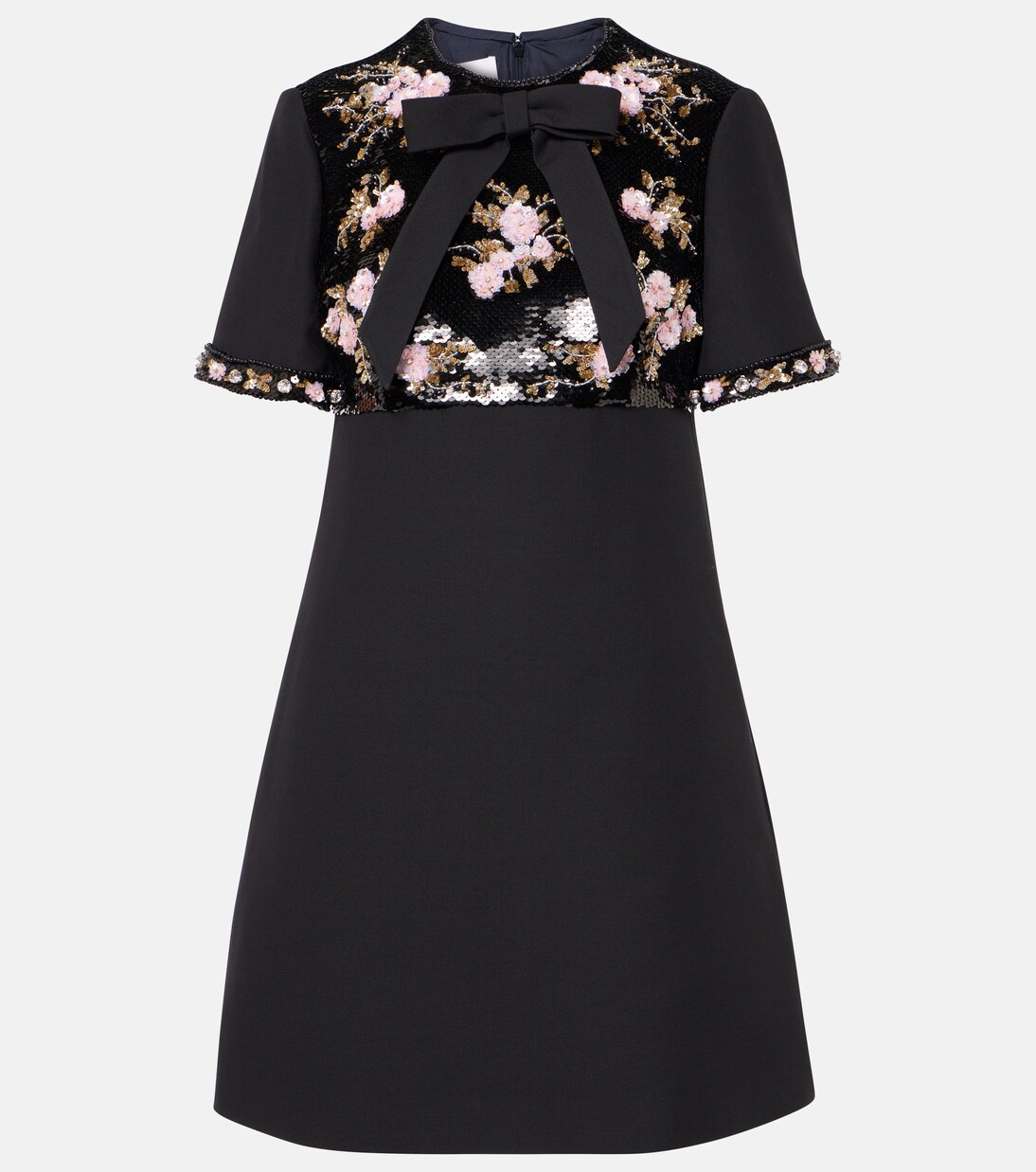 Crepe Couture embellished minidress | Valentino