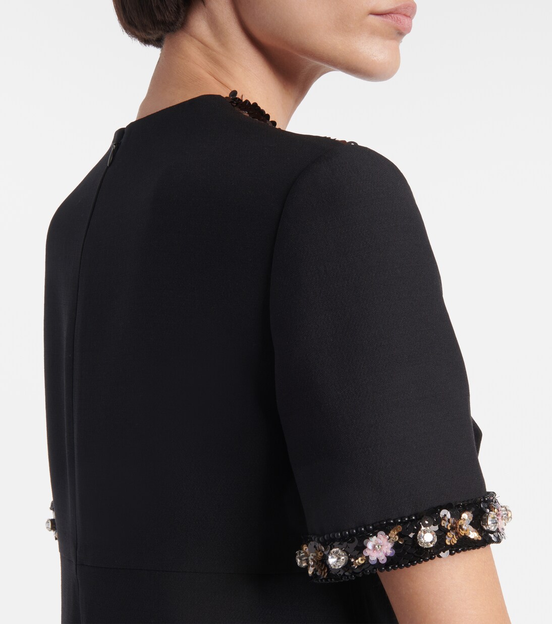 Crepe Couture embellished minidress | Valentino