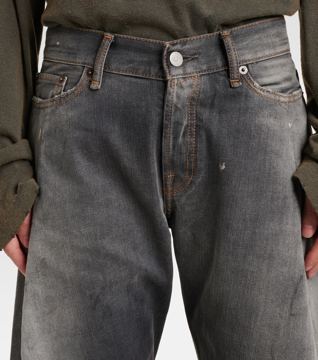 2006F distressed low-rise wide-leg jeans | Acne Studios