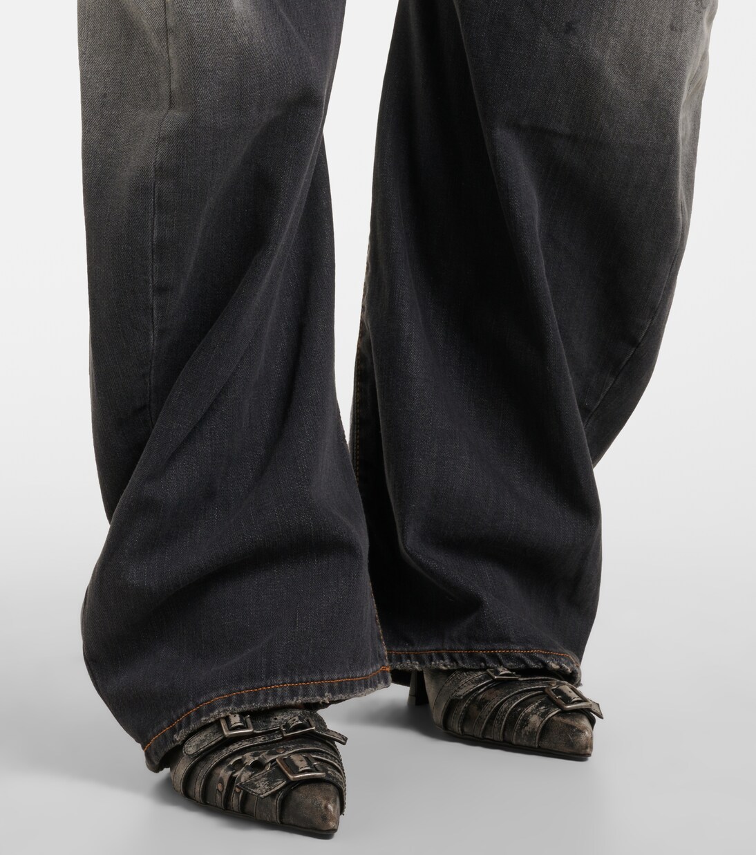 2006F distressed low-rise wide-leg jeans | Acne Studios