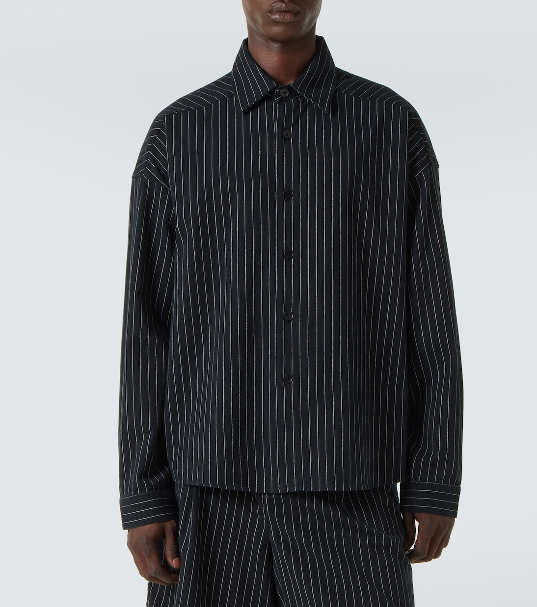 Miller striped cotton shirt | Entire Studios