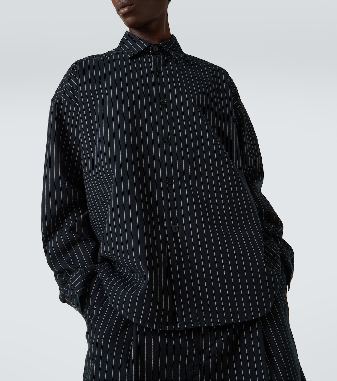Miller striped cotton shirt | Entire Studios