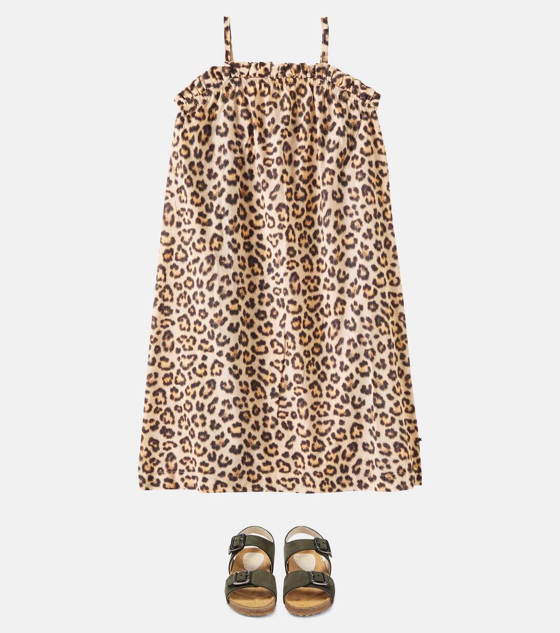Connie leopard-printed cotton maxi dress | Molo