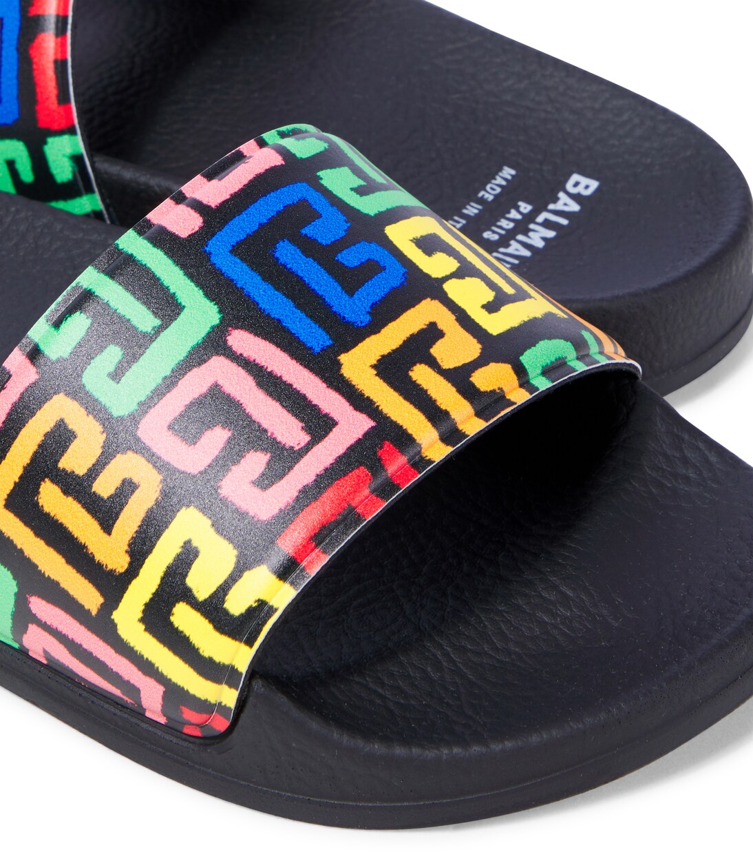 Monogram printed slides | Balmain Kids