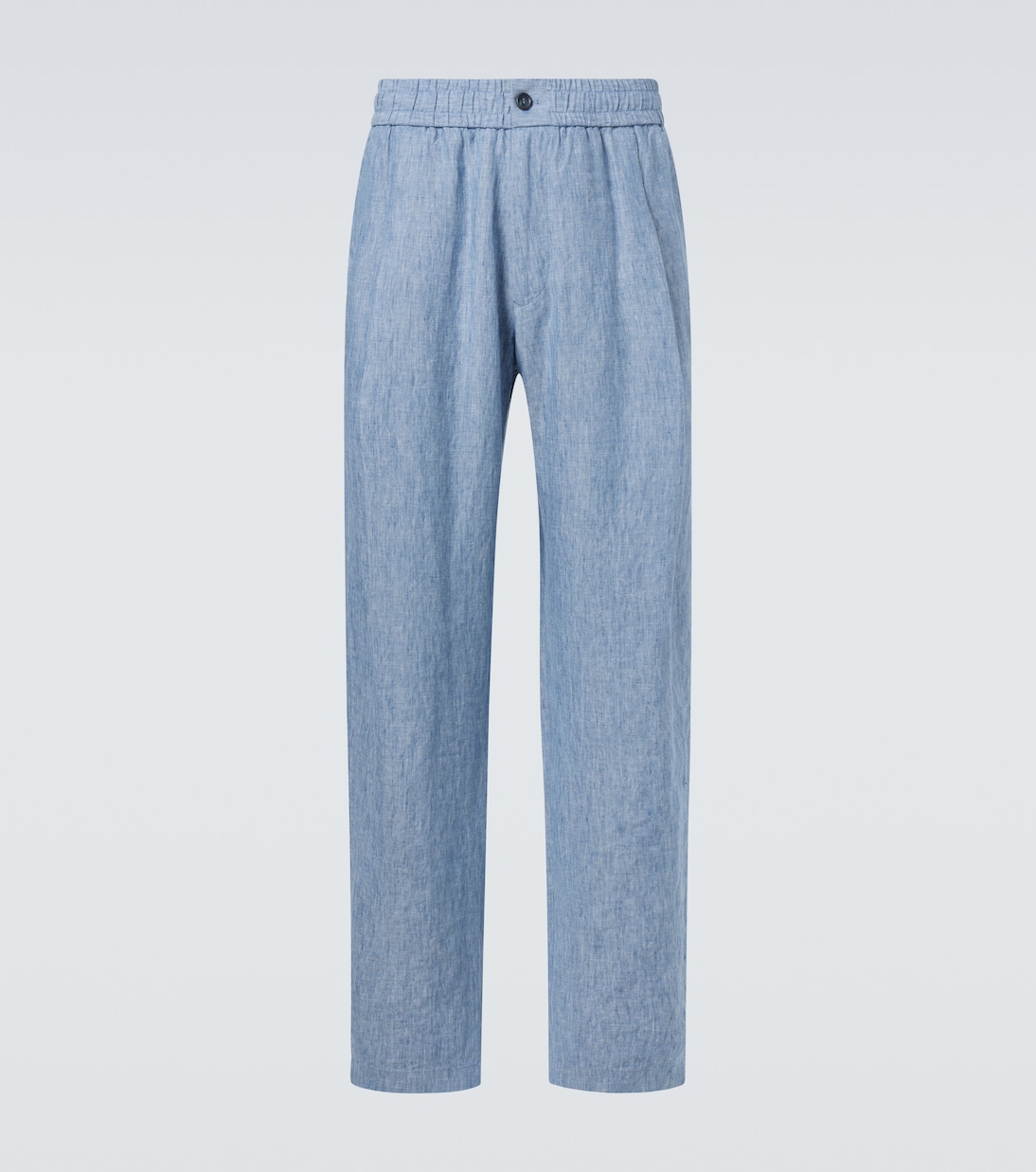 Pantaloni a gamba larga in lino | Giorgio Armani