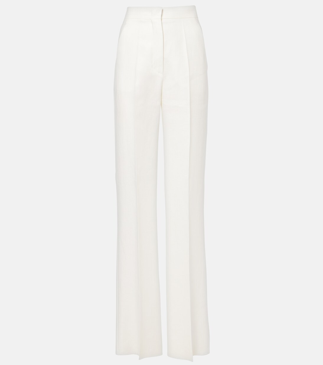 Weite High-Rise-Hose Aversa aus Leinen | Max Mara