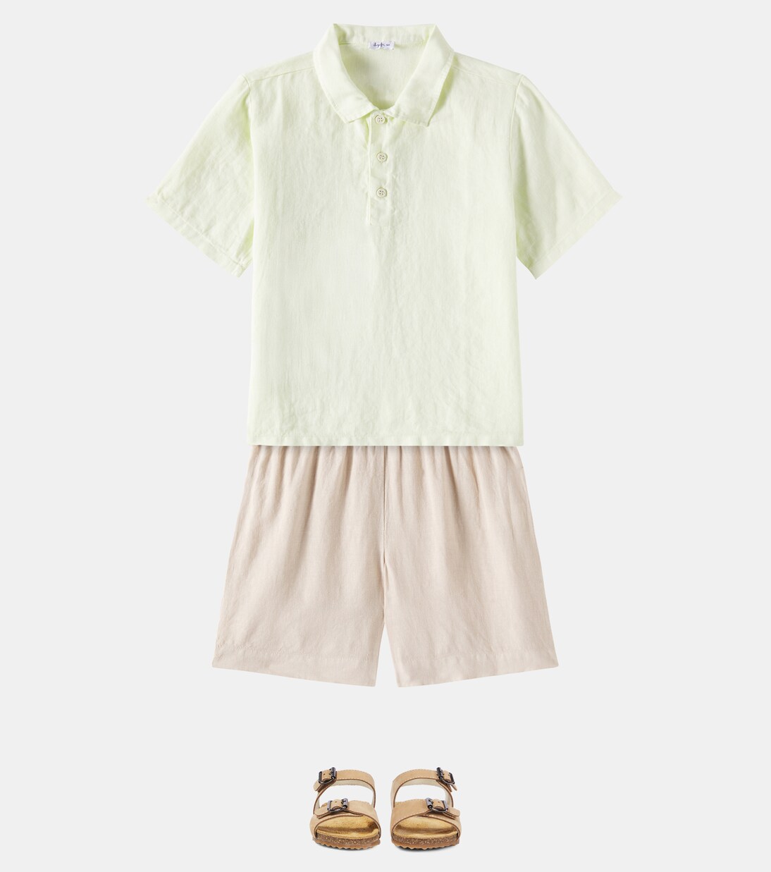 Linen polo shirt | Il Gufo