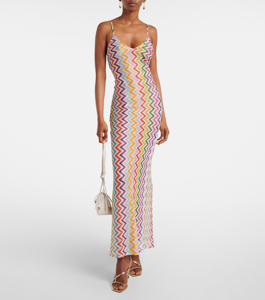 Abito lungo a zig-zag con schiena scoperta | Missoni
