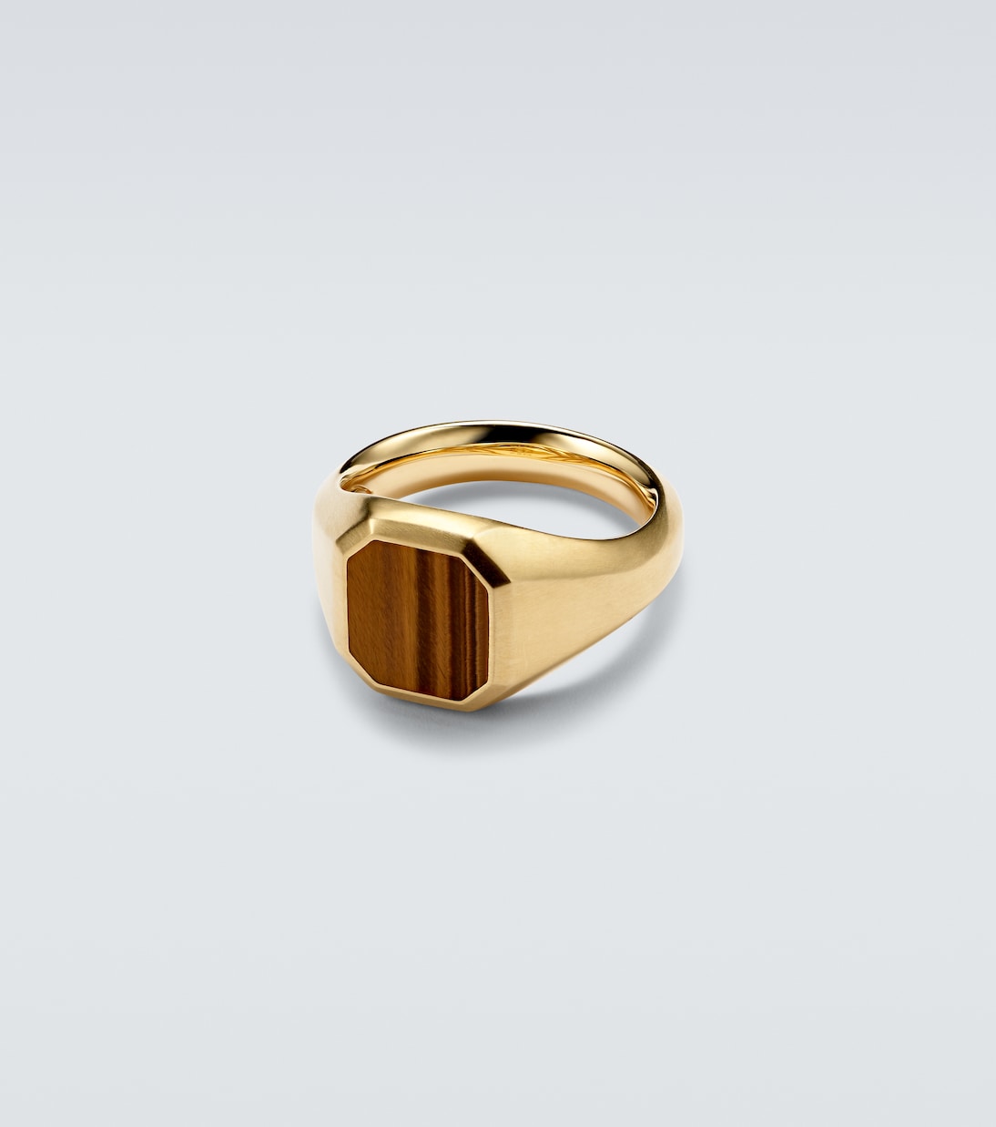 Streamline® 18kt gold ring with tiger's eye | David Yurman