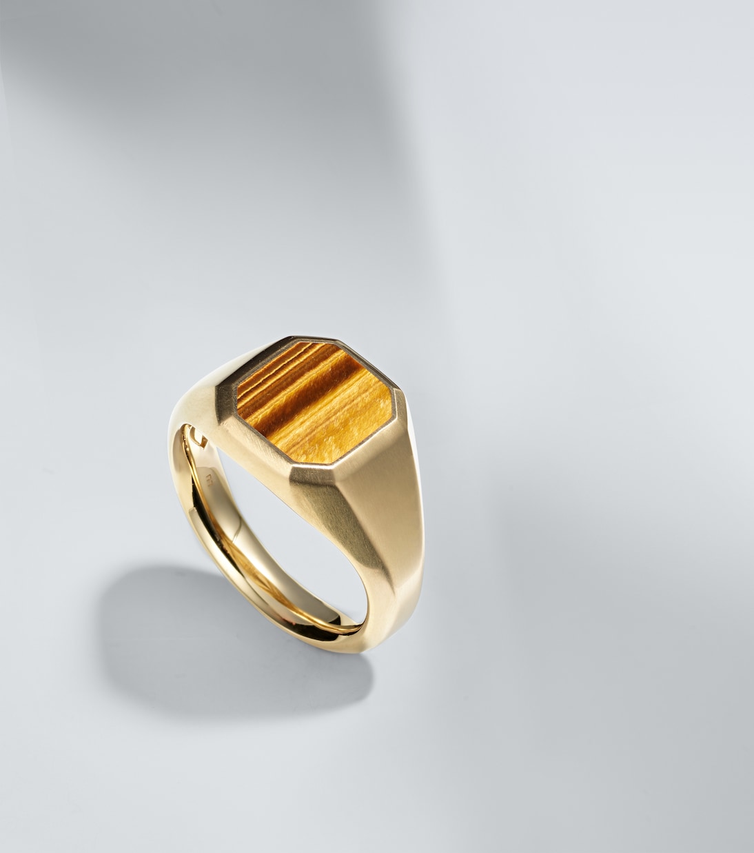 Streamline® 18kt gold ring with tiger's eye | David Yurman