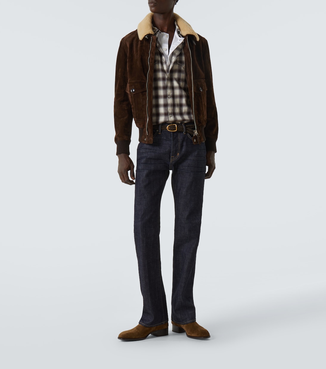 Cotton-blend Henley shirt | Tom Ford