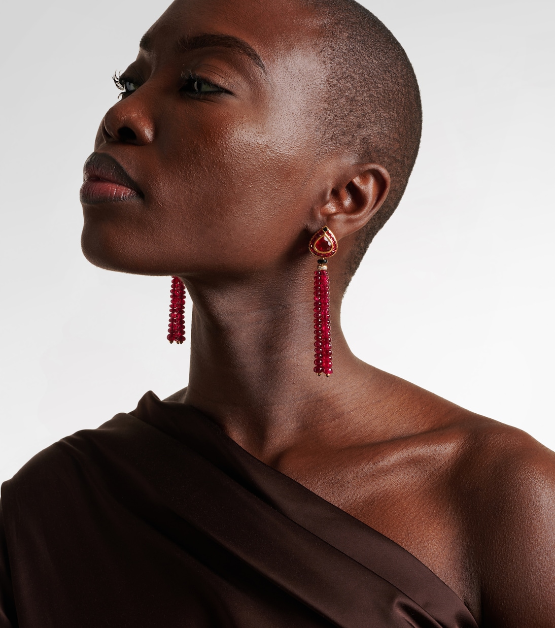 18kt gold earrings with opal, sapphire, onyx, and diamonds | Marina B