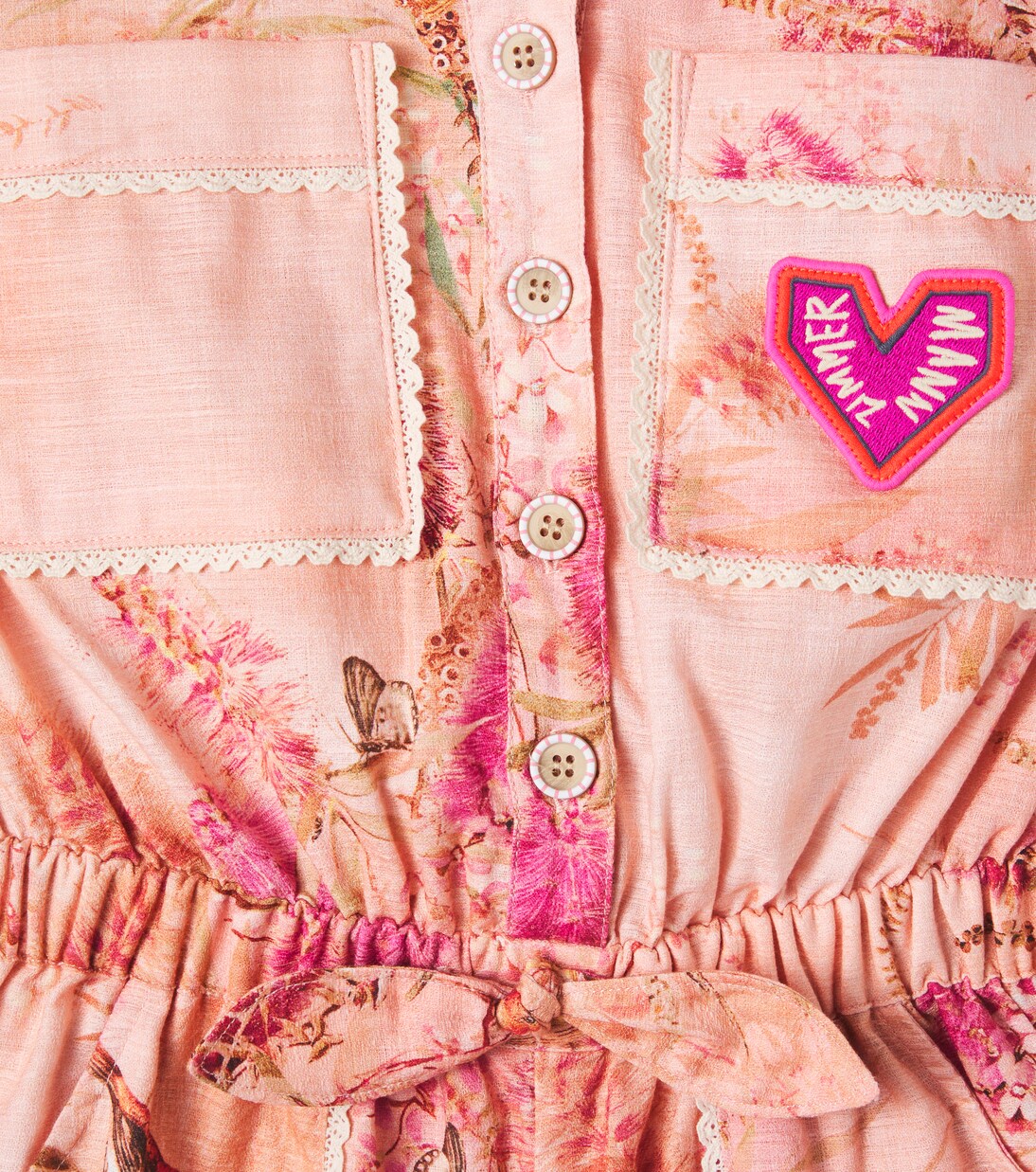 Cascadian floral cotton playsuit | Zimmermann Kids