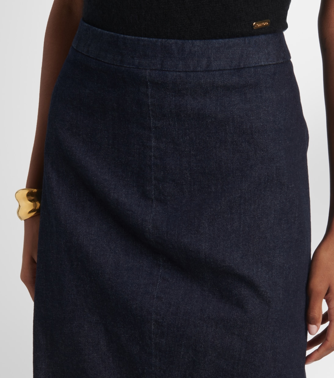 High-Rise-Bleistiftrock aus Denim | Tom Ford