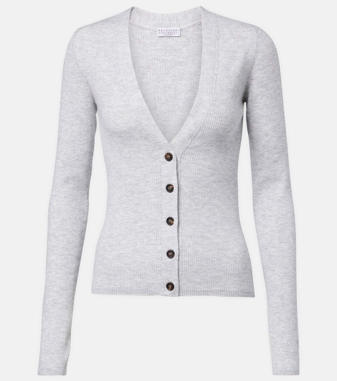 Ribbed-knit cardigan | Brunello Cucinelli