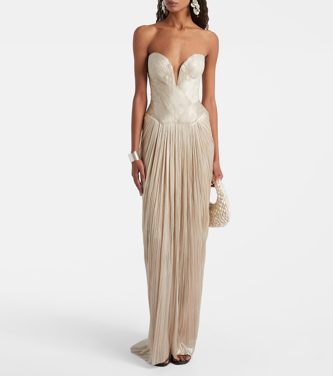 Noor silk tulle corset gown | Maria Lucia Hohan
