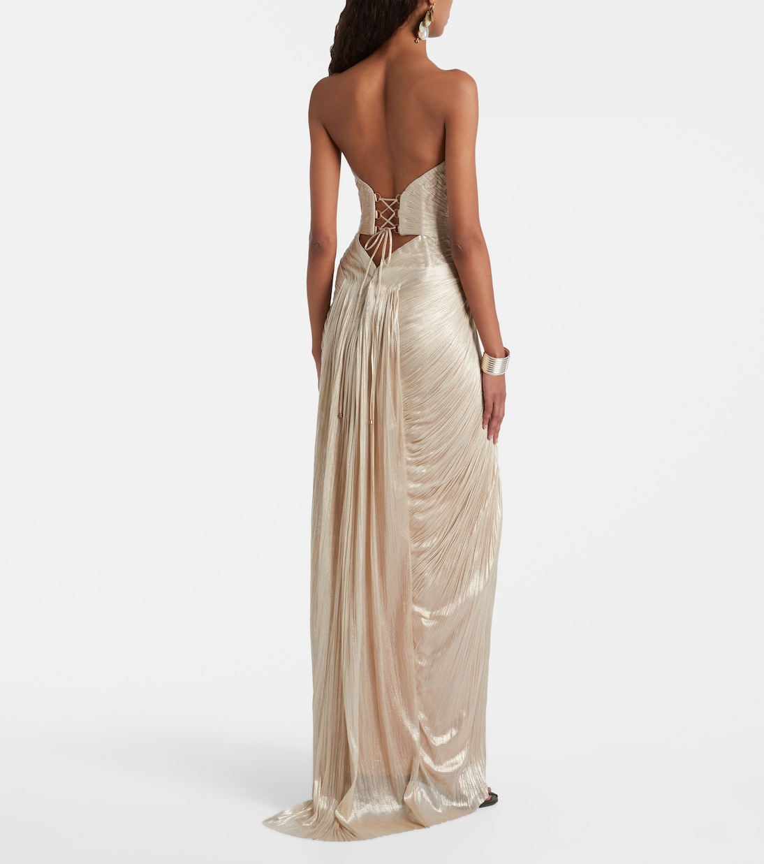 Noor silk tulle corset gown | Maria Lucia Hohan