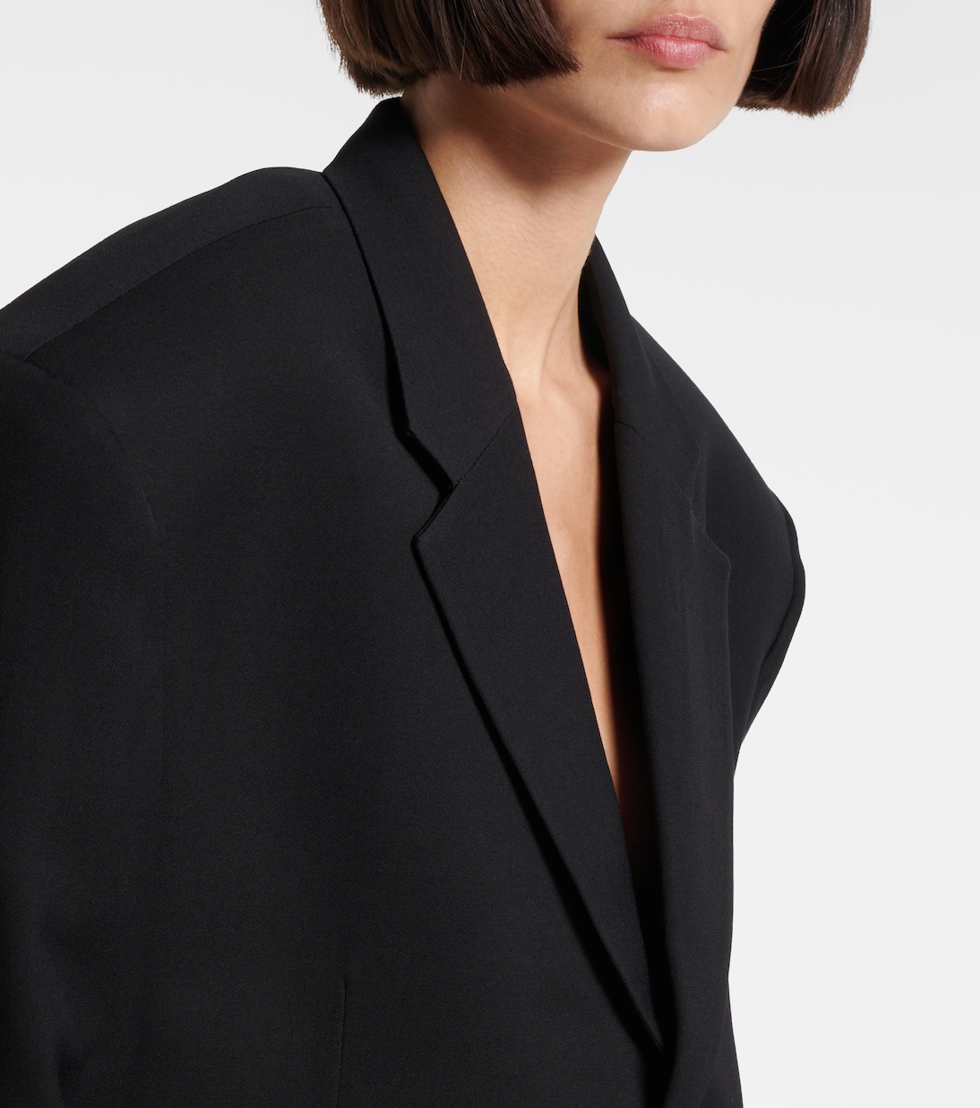 Cropped distressed blazer | Balenciaga