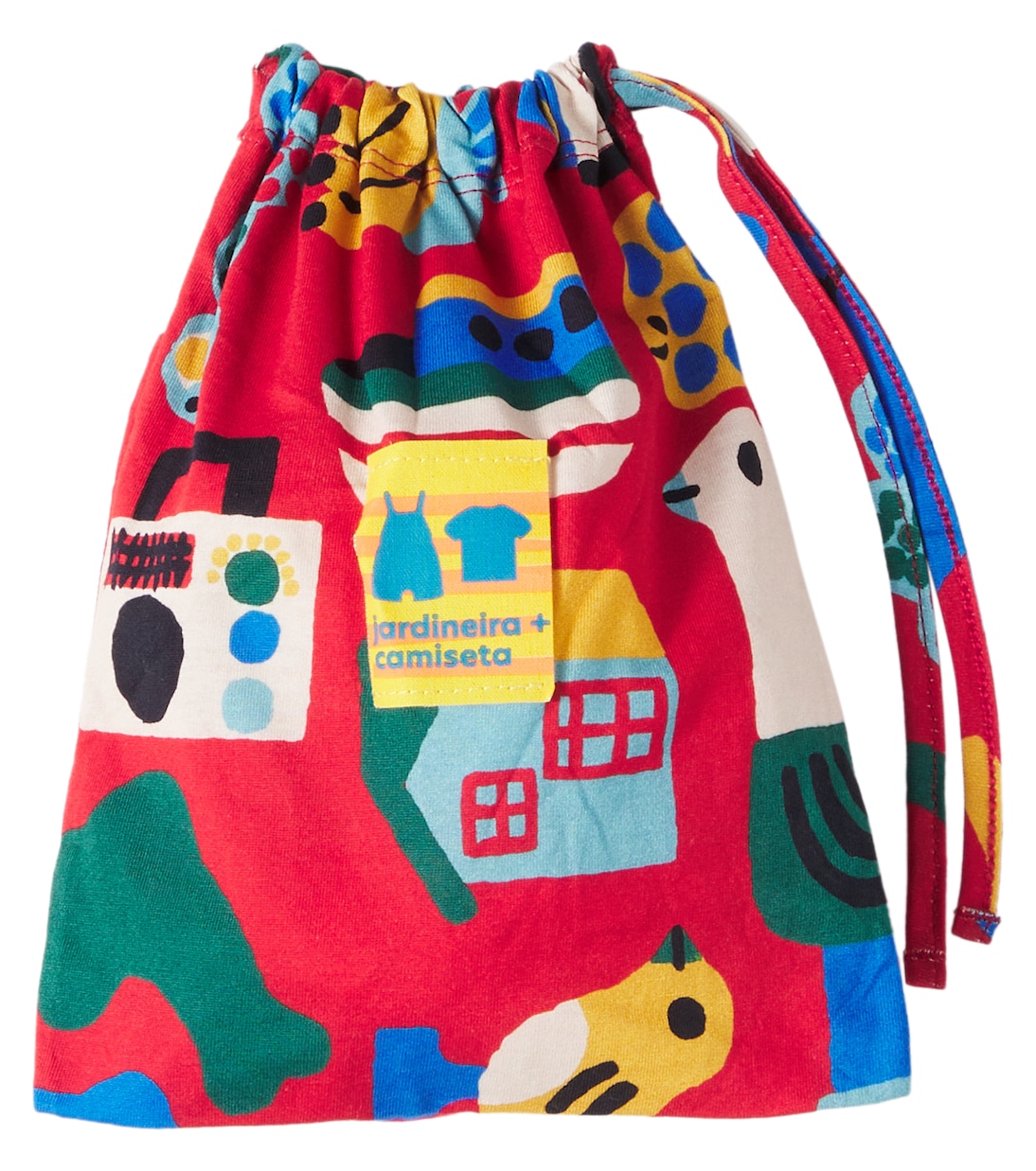 Baby cotton T-shirt and overalls set | Fábula