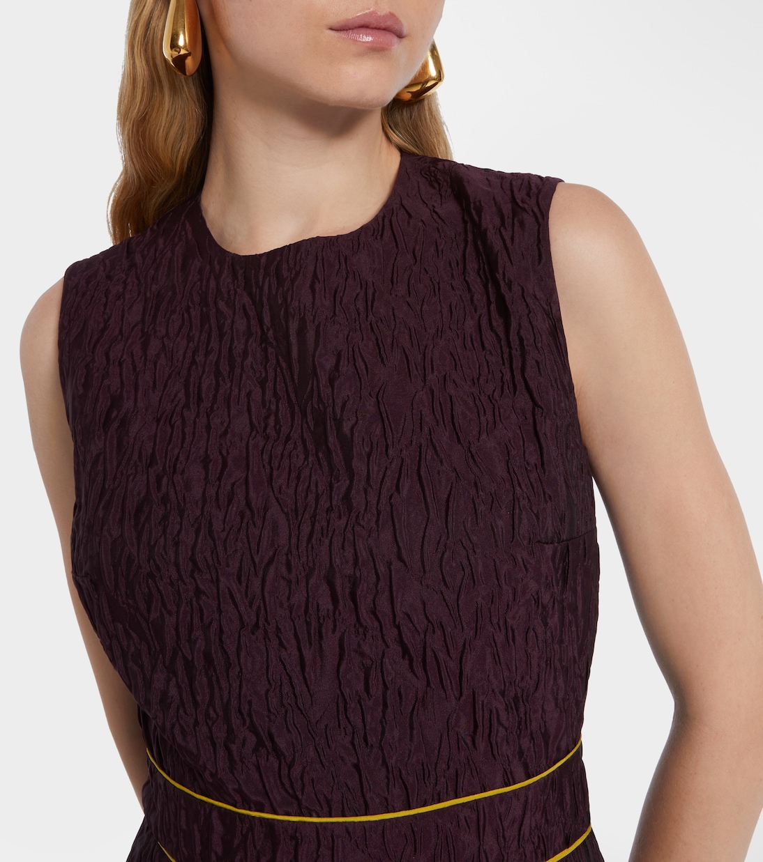 Aya smocked cloque midi dress | Roksanda