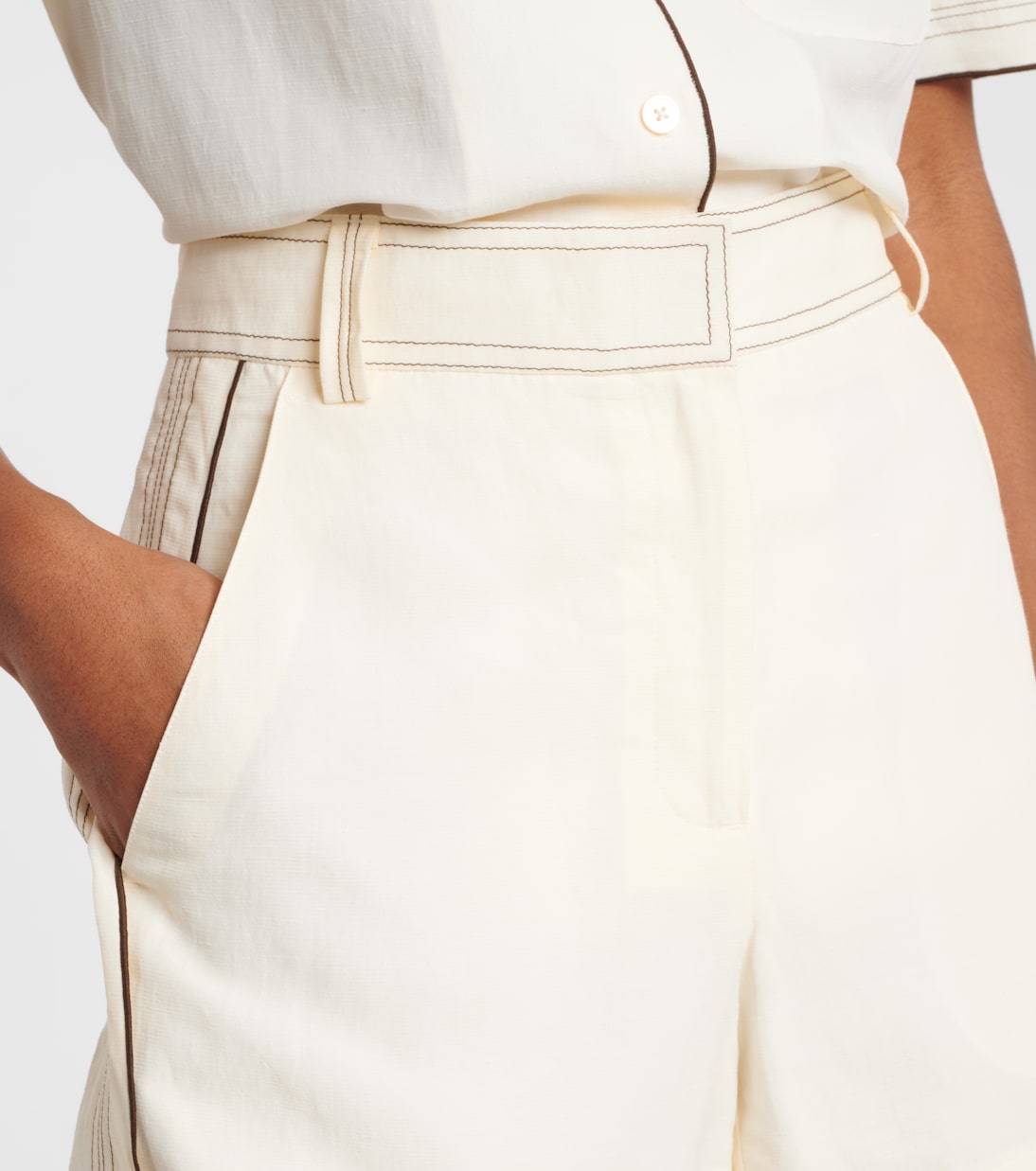 High-Rise Shorts | Tory Burch