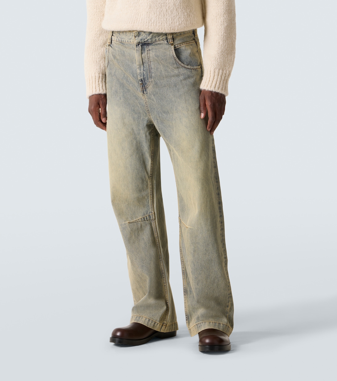 Faded straight jeans | Entire Studios