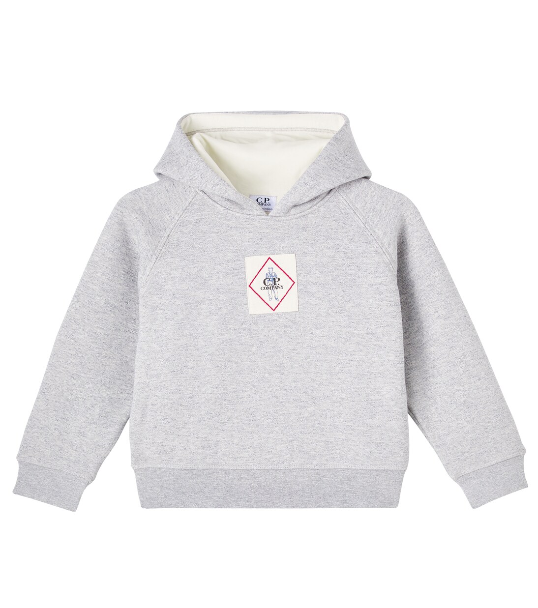 Logo cotton fleece hoodie | C.P. Company Kids
