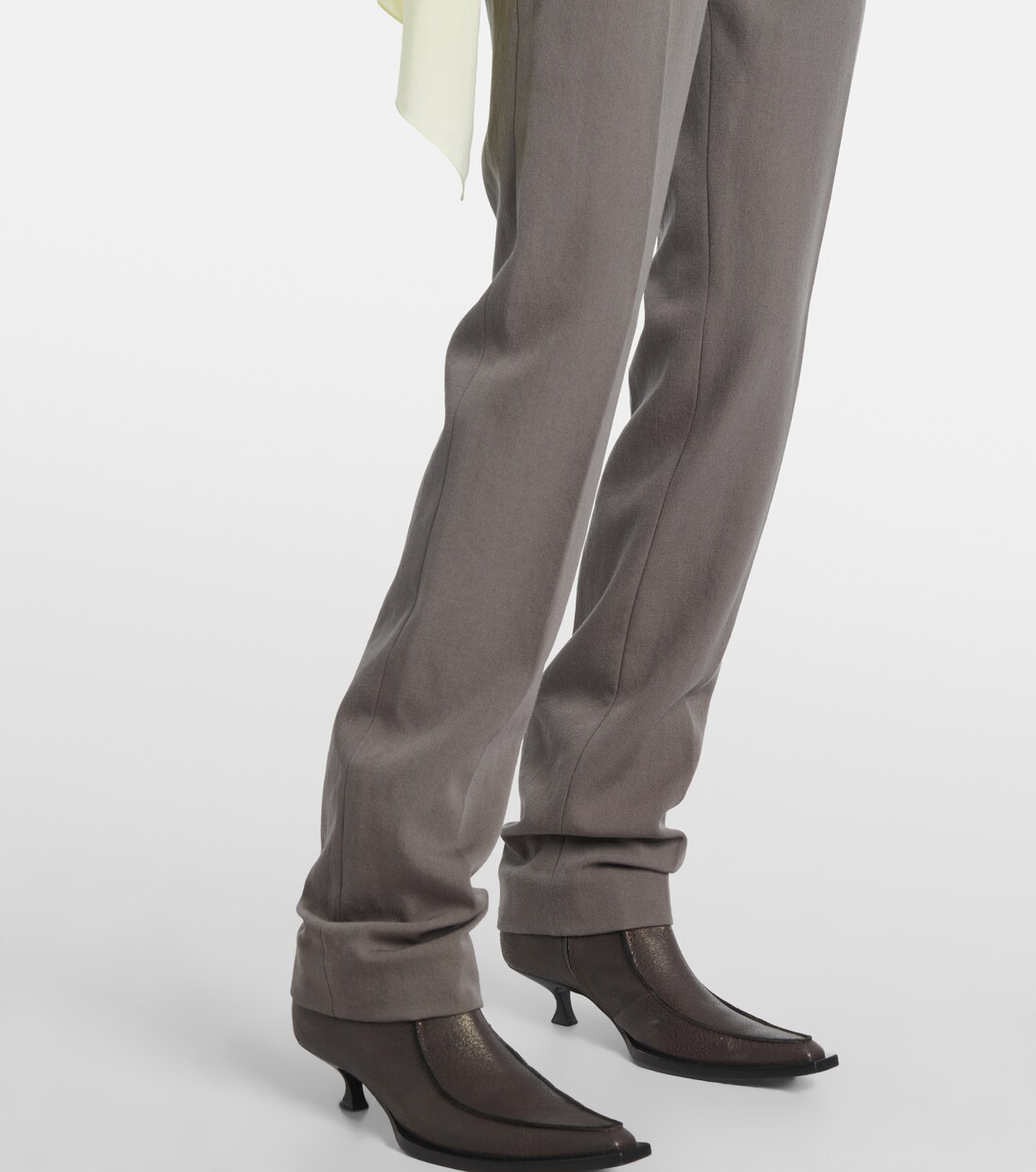 Lucia high-rise wool slim pants | Calvin Klein Collection